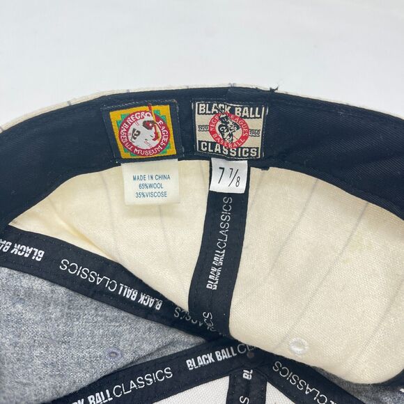 Vintage Black Ball Classics St. Louis Stars Cream Striped Fitted 7 7/8 Cap 1944 - Picture 4 of 8